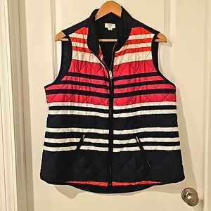 Quilted Puffer Vest, Size 1X